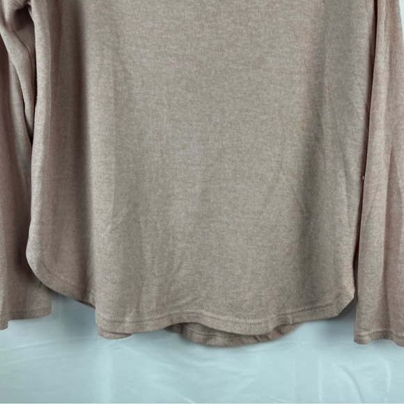 Prana Pink Cowl Neck Sweater Soft Knit Pullover - Picture 4 of 10